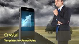  Presentation with systemic thinking - Slide deck having tree growth professional development - thinking businessman holding pen background and a tawny brown colored foreground