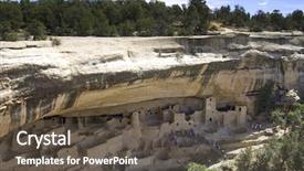  Presentation with indian ancient food - PPT layouts featuring tree house civil - ancient indian ruins at mesa background and a dark gray colored foreground