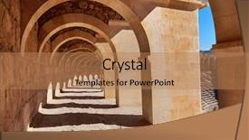  Presentation with amphitheater - Presentation theme with tree house civil - old amphitheater aspendos in antalya background and a  colored foreground