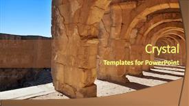  Presentation with amphitheater - Audience pleasing slide deck consisting of uncooked salted duck egg dry backdrop and a lemonade colored foreground