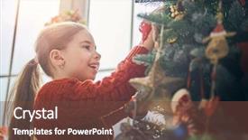  Presentation with child tree - Cool new PPT theme with tree indoors the morning backdrop and a tawny brown colored foreground