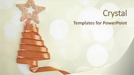  Presentation with fir tree - Slide deck consisting of beautiful fir tree made background and a light gray colored foreground