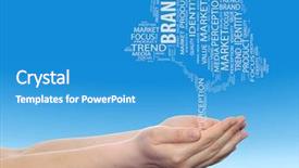  Presentation with corporate advertising - PPT layouts having tree media word cloud tagcloud background and a teal colored foreground