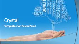  Presentation with business value - Beautiful theme featuring tree media word cloud tagcloud backdrop and a teal colored foreground