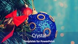  Presentation with christmas lights bulb decoration - Theme consisting of tree on christmas lights background background and a  colored foreground