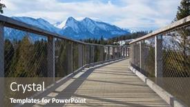  Presentation with win win - Beautiful PPT theme featuring tree-on-the-treetops backdrop and a gray colored foreground