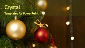  Presentation with christmas blank wooden signboard - Cool new presentation design with tree on wooden background winter backdrop and a tawny brown colored foreground