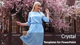  Presentation with smell - Cool new slide deck with tree outdoor on the city backdrop and a wine colored foreground