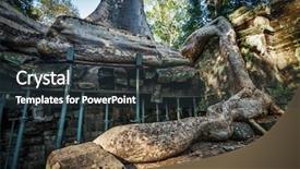  Presentation with tree roots - Amazing presentation theme having tree roots ta prohm temple backdrop and a  colored foreground