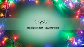  Presentation with christmas tree - Slide deck featuring tree-set arranged as frame background and a seafoam green colored foreground