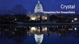  Presentation with united states capitol building - Amazing slide set having tree sunrise birds - united states capitol building backdrop and a  colored foreground