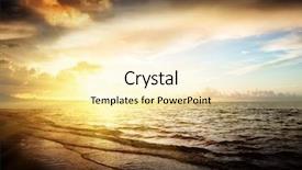  Presentation with dominican republic - Slides enhanced with tree sunset - sunrise and atlantic ocean background and a  colored foreground