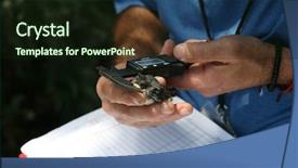  Presentation with swallow - Slide set with tree swallow aka tachycineta bicolor background and a wine colored foreground