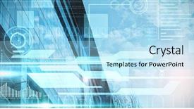  Presentation with black kids and technology - PPT theme having tree tech - blue and black technology interface background and a  colored foreground