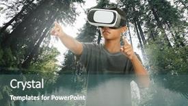  Presentation with tech city - Amazing slides having tree tech - double exposure afro-amrican boy wearing backdrop and a gray colored foreground