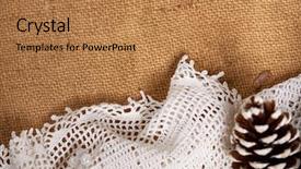  Presentation with empty old paper feather - Beautiful slides featuring tree textile beads gifts old backdrop and a coral colored foreground