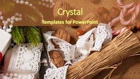  Presentation with fir tree - Presentation having tree textile beads gifts old background and a red colored foreground