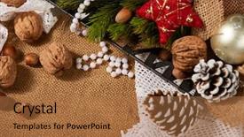  Presentation with fir tree - Amazing presentation having tree textile beads gifts old backdrop and a coral colored foreground