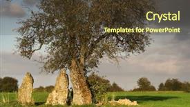  Presentation with statue of aristotle a great - Audience pleasing slides consisting of tree waiting for the druid backdrop and a tawny brown colored foreground