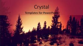  Presentation with filter - Presentation theme having treeline at dusk with a beautiful sunset toned with a retro vintage instagram filter background and a red colored foreground