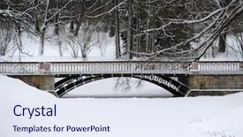  Presentation with trees - Amazing PPT layouts having trees and bushes in winter backdrop and a sky blue colored foreground