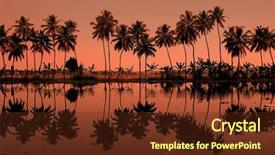  Presentation with kerala - Beautiful presentation theme featuring trees in kerala south india backdrop and a tawny brown colored foreground