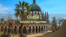  Presentation with sea galilee - Slide deck consisting of trees israel sea of galilee background and a tawny brown colored foreground