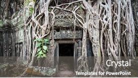  Presentation with ancient asia - Amazing presentation design having trees roots - angkor wat cambodia ta prom backdrop and a gray colored foreground