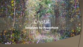  Presentation with tunnel - Beautiful PPT layouts featuring trees-tunnel-in-early-autumn backdrop and a gray colored foreground