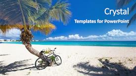  Presentation with caribbean - Audience pleasing PPT theme consisting of trees water - perfect caribbean beach on anguilla backdrop and a  colored foreground