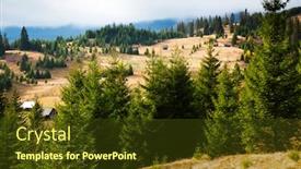  Presentation with trekking - Slides with trekking-in-calimani-mountains-romania background and a tawny brown colored foreground
