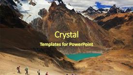  Presentation with trekking - Slide set consisting of flowers leaves berries and coffe background and a  colored foreground.