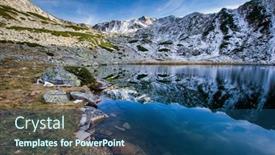  Presentation with trekking - Cool new presentation with trekking-in-retezat-national-park backdrop and a ocean colored foreground