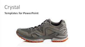  Presentation with trekking - Theme having trekking-sneaker-with-red-sole background and a white colored foreground