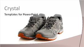  Presentation with sneakers - Audience pleasing slide deck consisting of trekking-sneakers-with-red-sole backdrop and a white colored foreground