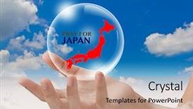  Presentation with earthquake - Cool new PPT theme with tremor - pray for japan earthquake crisis backdrop and a coral colored foreground