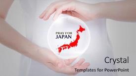  Presentation with earthquake - Theme with tremor - pray for japan earthquake crisis background and a light gray colored foreground