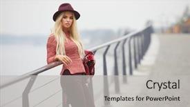  Presentation with wind energy close up portrait - Amazing slide deck having trench coat - portrait close up of young backdrop and a  colored foreground