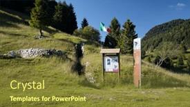  Presentation with world war - PPT layouts enhanced with trenches-from-first-world-war background and a tawny brown colored foreground