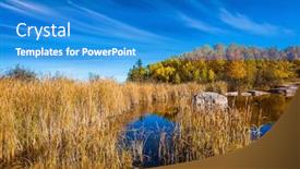  Presentation with water dam - Audience pleasing slides consisting of manitoba - trend around the world pinawa backdrop and a teal colored foreground