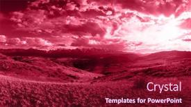  Presentation with magenta - Slide deck consisting of trendy-color-of-the-year background and a violet colored foreground