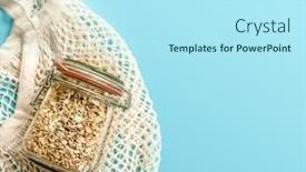  Presentation with eco friendly - Theme enhanced with trendy-eco-friendly-organic-net background and a arctic colored foreground