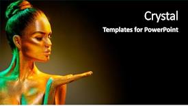  Presentation with fashion accessories - PPT layouts having trendy golden accessories showing product background and a black colored foreground