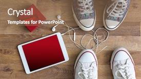  Presentation with love - Audience pleasing slide deck consisting of trendy love on wooden table backdrop and a violet colored foreground