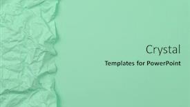  Presentation with pastel - Audience pleasing PPT layouts consisting of trendy-pastel-crumpled-paper-background backdrop and a mint green colored foreground