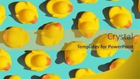  Presentation with everyone - PPT theme enhanced with trendy-pop-art-design background and a gold colored foreground