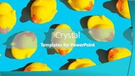  Presentation with everyone - Presentation theme having trendy-pop-art-design background and a teal colored foreground