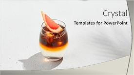  Presentation with cold coffee - Slide deck featuring trendy-summer-drink-espresso-tonic background and a white colored foreground