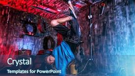  Presentation with dance beautiful couple dancing ballroom - Beautiful theme featuring trendy young man dancer dancing backdrop and a  colored foreground