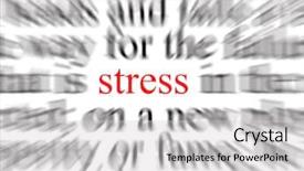  Presentation with stress - Slide deck with trepidation - blurred text with a focus background and a light gray colored foreground